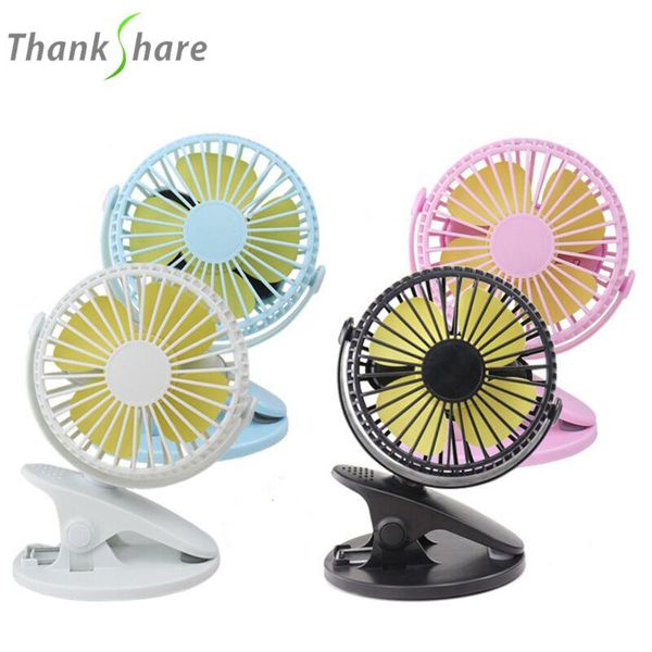 

electric fans thankshare usb fan mini electrical with key switch angle adjustable all-round rotation charging clip for home office