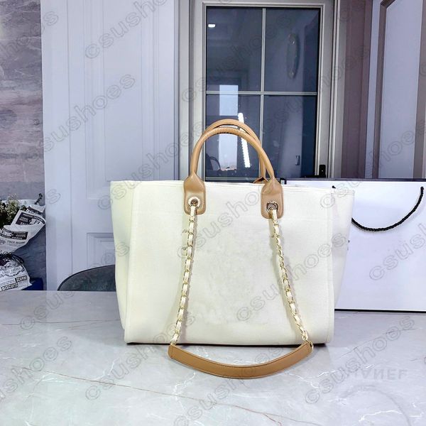 

classic deauville bags chaintote wool felt large designer canvas shopping bag leather chains handbag brand luxurys womens oversize pearl pac