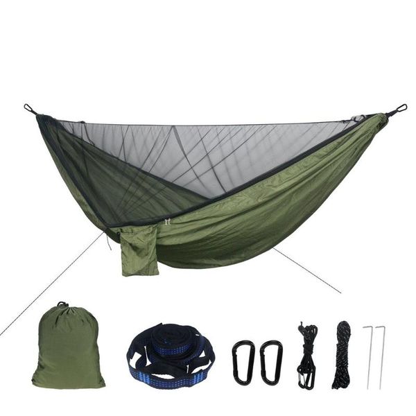 

outdoor gadgets camping hammock mosquito net and canopy portable nylon rain tree straps for hiking survival travel
