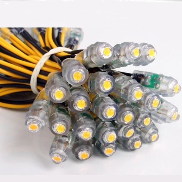 

2000pcs 9 mm led point light 12v backlight for letter sign advertising waterproof ip67 pixel module 50pcs/string modules