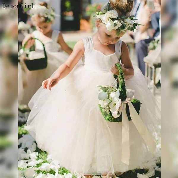 

girl's dresses puffy tulle flower girl bow knot infant birthday gown little princess first communion dress, Red;yellow