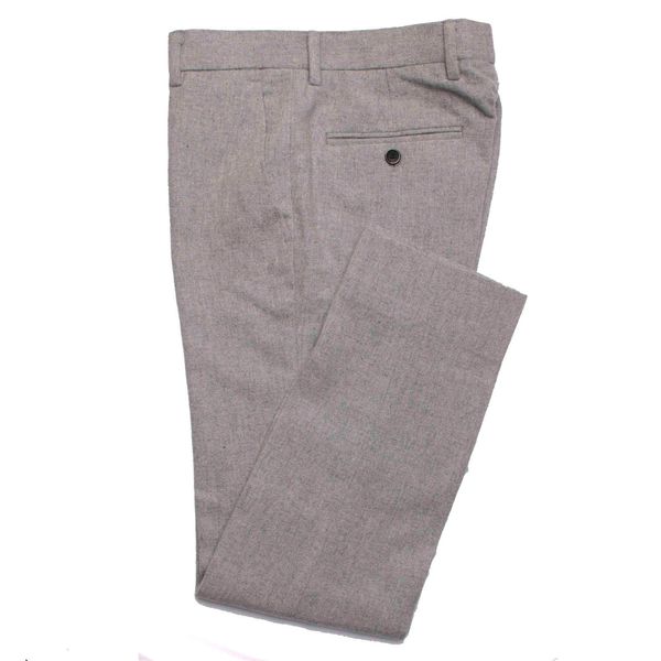 

men's pants fashion grey flannel men slim fit business custom made gray trousers,tailored warm wool suit, Black