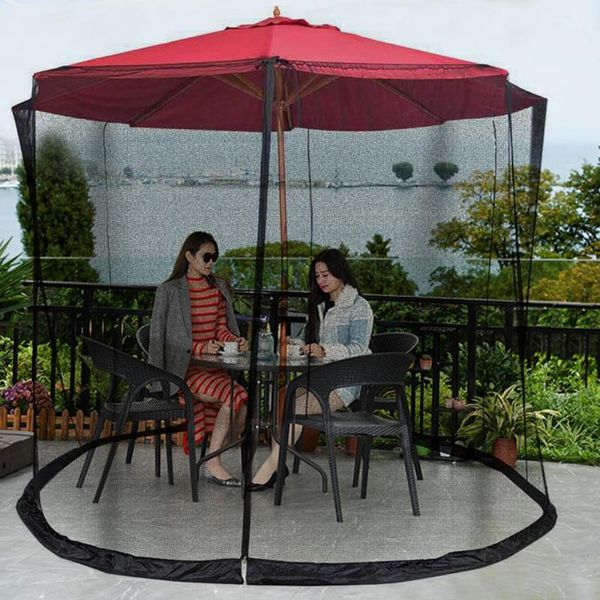

mosquito net parasol cover outdoor camping moustiquaire courtyard umbrella keep insect away home textile