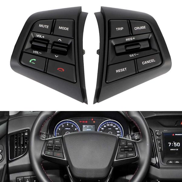 Botões do carro VOLHO ​​VOLUÇÃO DO VOLUME DE VOLUME DE VOLUÇÃO COM CABOS PARA HYUNDAI IX25 CRETA 1 6L Bluetooth Switches253f