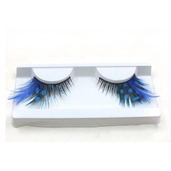 

false eyelashes 1 pair halloween party soft volume feather extra extension eye makeup tools