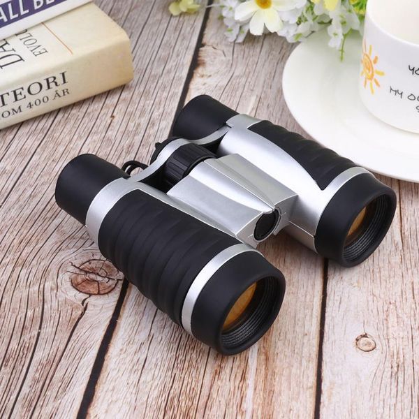 

telescope & binoculars 1pc 6x30 binocular for kids dual-tube children (silver)