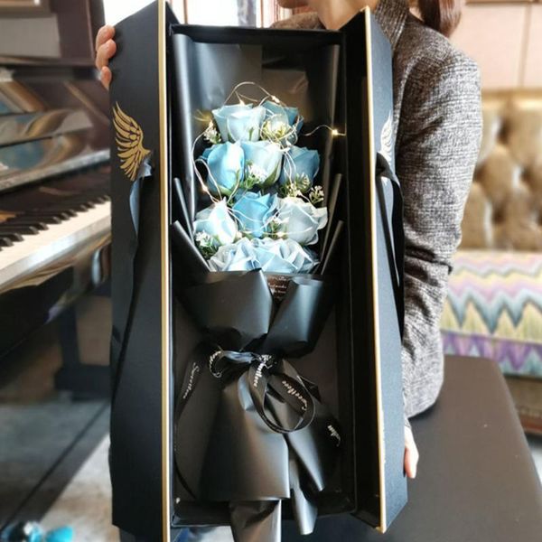 

flower bouquet gift box for valentines day delicate case wrap