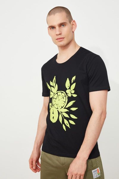 

men's t-shirts trendyol male t-shirt tmnss21ts2664, White;black
