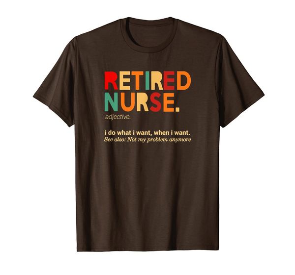

retired nurse 2019 vintage nursing retirements gift shirt t-shirt, White;black