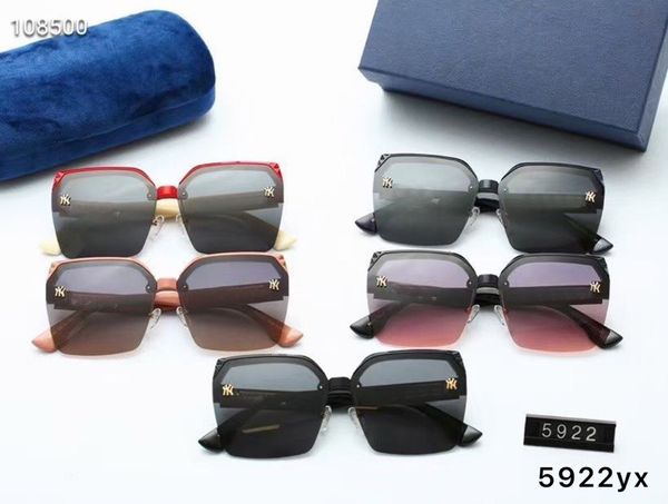 

5922 fashion designer brand sunglasses for men and women travel shopping uv400 protection retro shades pilot, White;black