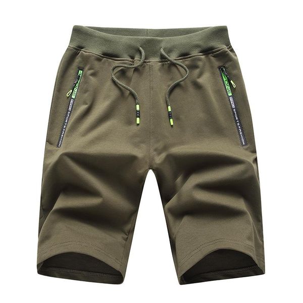 

men's shorts casual knitted capris large sports pants beach male sweatpants summer men short quick dry, White;black