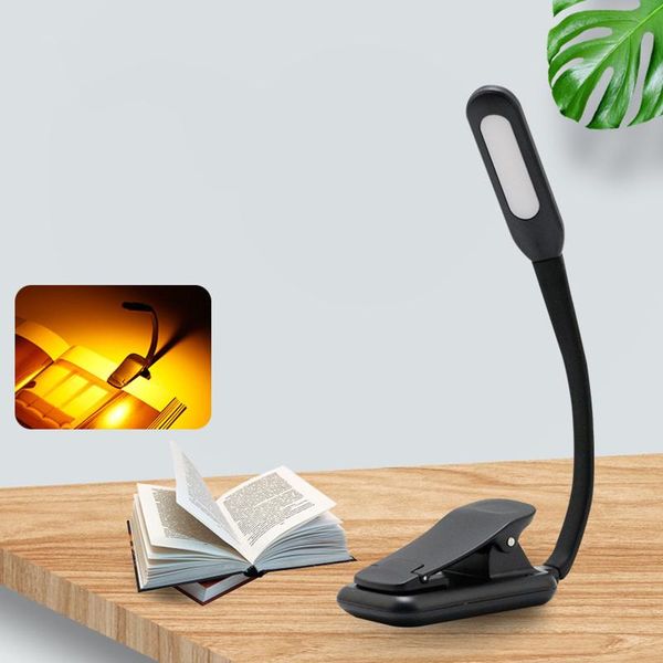 

book lights reading light usb rechargeable 9 lighting modes table lamp with clip eye protection memory function night
