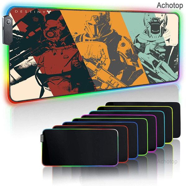 

mouse pads & wrist rests anime 2 game rgb gaming pad player desk lapcarpet mat led large xxl keyboard