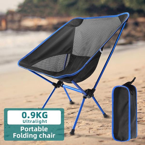 

camp furniture ultralight folding chair outdoor camping beach seat portable hiking picnic fishing leisure travel moon