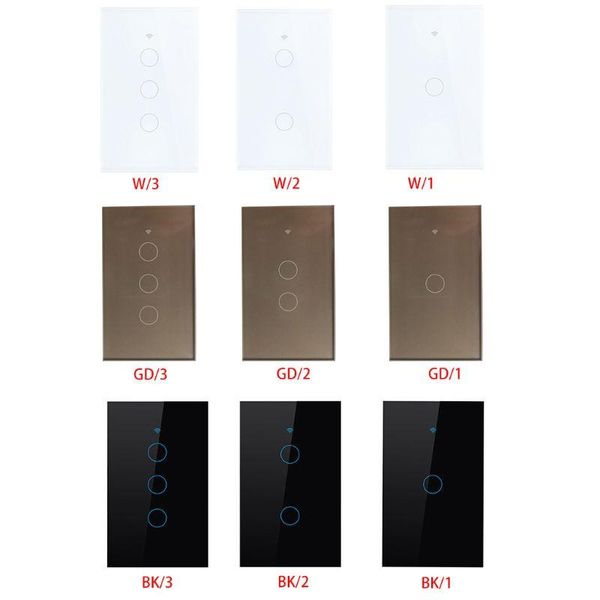 

smart home control wifi light switch voice touch wireless wall panel for alexa u7ea