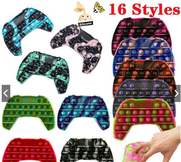 

party game controller shape push up bubble kids simple dimple toy gamepad antistress hand bubbles sensory toys