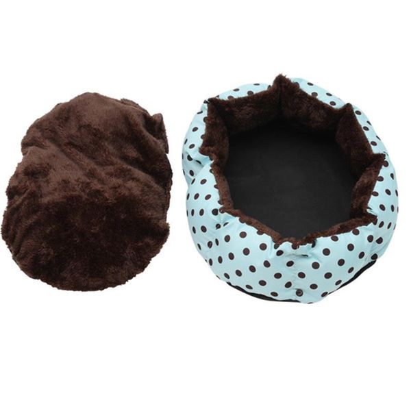 

kennels & pens pet bed warm winter dog cat soft wool point design nest with removable mats octagonal shape kennel sofa
