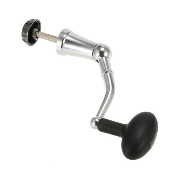 

lixada rotary knob foldable power handle nonslip grip aluminum alloy plastic for fishing spinning reel replacement baitcasting reels