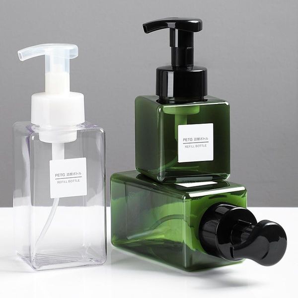 

liquid soap dispenser refillable 650ml foaming foam pump bathroom sink shower gel shampoo facial cleanser refill mousse blister bottle