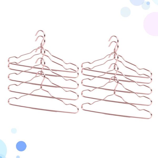 

hangers & racks 10pcs clothes aluminium alloy skid resistance coat hanging (rose gold)
