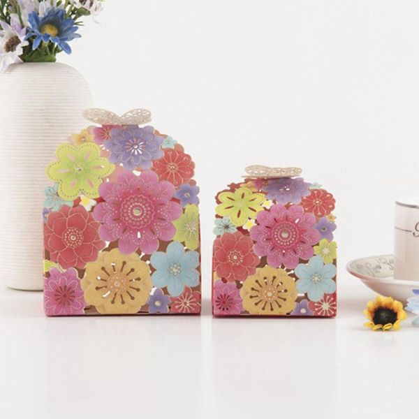 

gift wrap 50 pcs wedding hollow butterfly design european style paper candy box