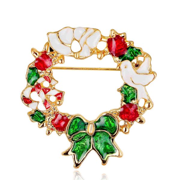 

factory versatile color wreath brooch corsage danrun jewelry christmas