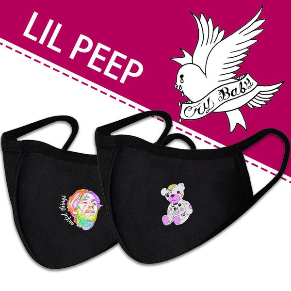 

peep lil mask star protective street trend lovers print breathable double cotton