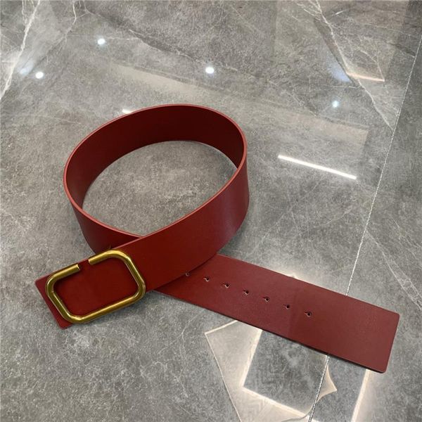 

womens luxury designer leather belt big letter wide buckle designers belts for women fashion waistband girdle woman ceinture 70cm, Black;brown