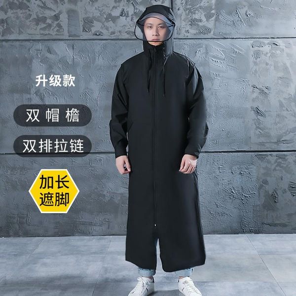 

raincoats fashion raincoat hooded portable waterproof outdoor long hiking lightweight emergency chubasqueros bg50rg