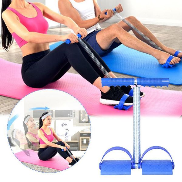 

elastic sit-up pull rope spring tension foot pedal abdomen leg exerciser fitness equipment flat tummy db method machine resistance bands