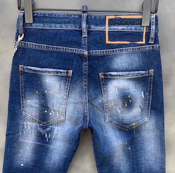 

women's jeans 2021 ladies/men's ripped motorcycle, Blue