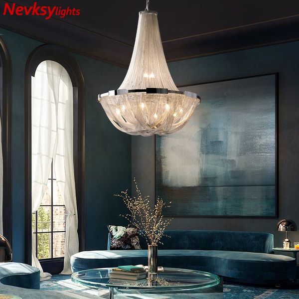

chandeliers european style silver chandelier for living room modern led foyer lustres de sala cristal lamp wedding decoration