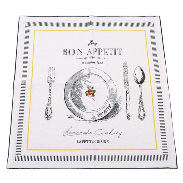 

table napkin creative 4 patterns classical fabric art cotton linen cloth home/el mat decoration