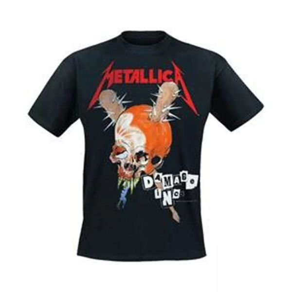

metallica damage inc official shirt mens, White;black