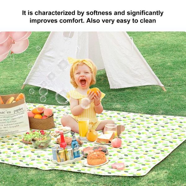 

outdoor pads 200x220cm portable picnic mat beauty oxford cloth large size durable material camping blanket for beaches barbecue parties
