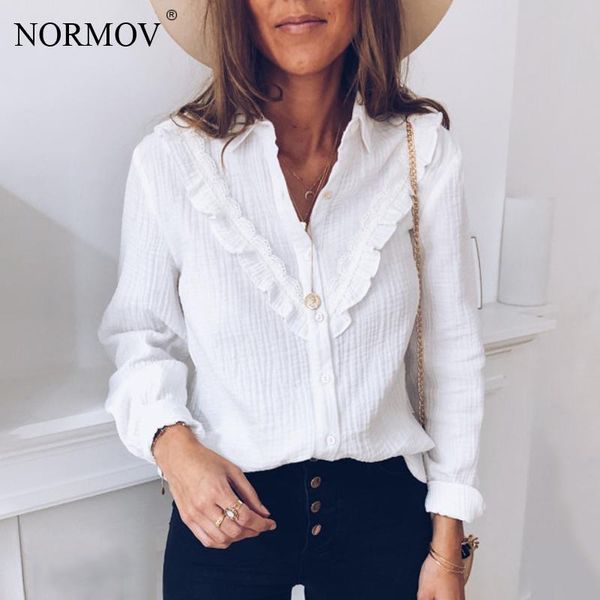 

women's white blouse vintage elegant long sleeve lace women shirt ladies office lady femme 2021 blouses & shirts