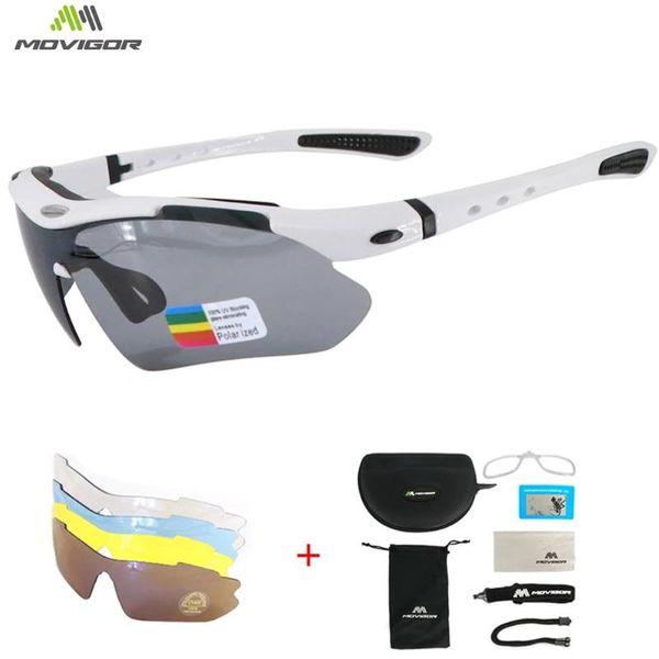 

outdoor eyewear movigor 5 lenses polarized cycling glasses with myopia frame men's sunglasses road bike goggles mountain bicycle wom