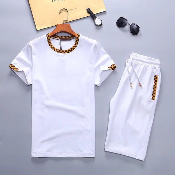 

summer men's tracksuits designer sportswear 2021 fashion beach seaside vacation 2 styles shirt shorts printing suit hip-hop sweatshirt, Gray