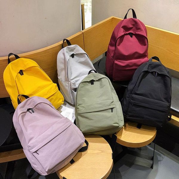 

women's backpack 2021 waterproof nylon bag for women big school bags teenage girls shoulder