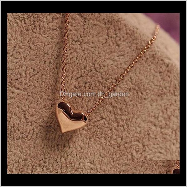 

necklaces & pendants drop delivery 2021 fashion jewelry lover pendant grace gold sier heart necklace for girls women wedding gifts mwhv5, Silver