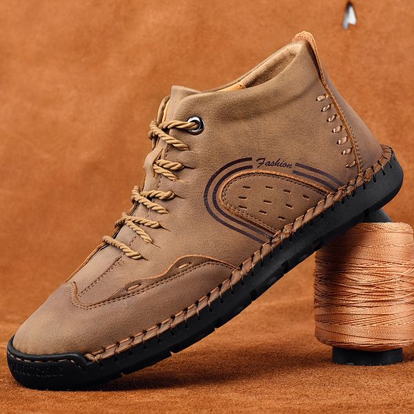 

boots fall start winter shoes men fresh young non-slip mens ankle a2573 1710, Black