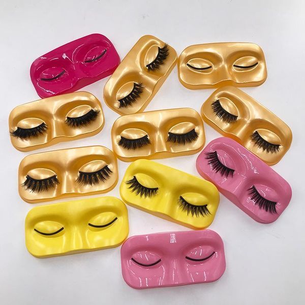

est 3d magnetic eyelash with face lashes tray handmade false eyelashes1