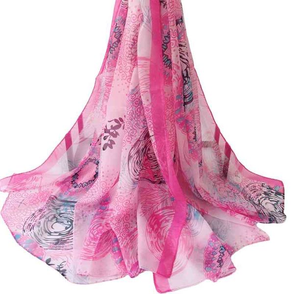 

printed flower large long chiffon hijab scarf, Blue;gray