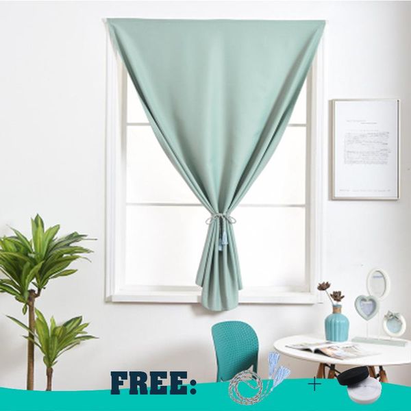 

curtain & drapes 70%-90% shading blackout solid color for living room window without drilling multi-size magic curtains home decor