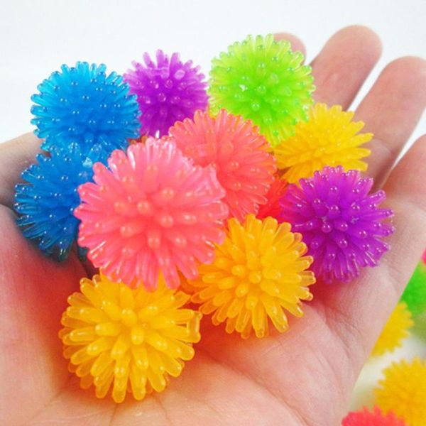 

random color cat chew ball toy small rubber creative mini spiky dog chewing kitten training toys