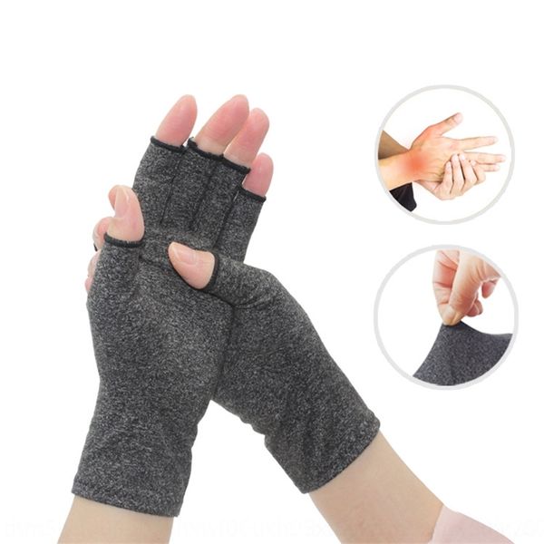 

xba hemp grey half finger bicycle and glovespressure cotton ammonia arthritis mittens joint relief exercise cycling fitness gloves, Blue;gray