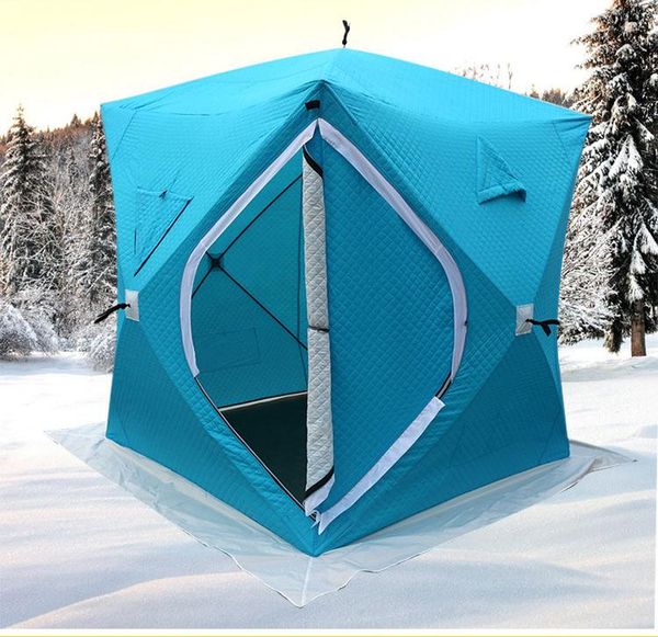 

outdoor winter ice fishing tent automatice opening large cotton warm for tents and shelters