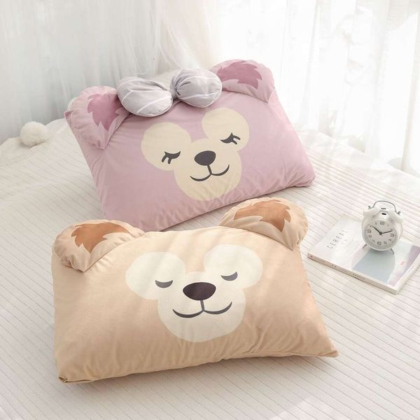 

cute cartoon duffy xiong xuelimei pillow case single couple student girl heart