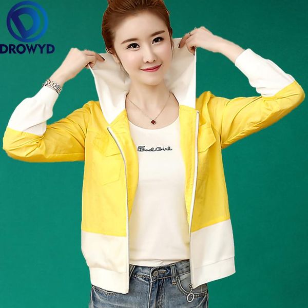 

women's jackets summer letter print hooded thin baseball jacket women casual long-sleeve bomber breathable sunscreen cardigan loose co, Black;brown