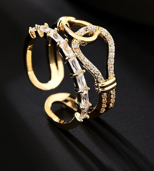 

creative knot ring, women's luxury exquisite , advanced sense, fashion, personalized index finger and fashion hand jewelry
